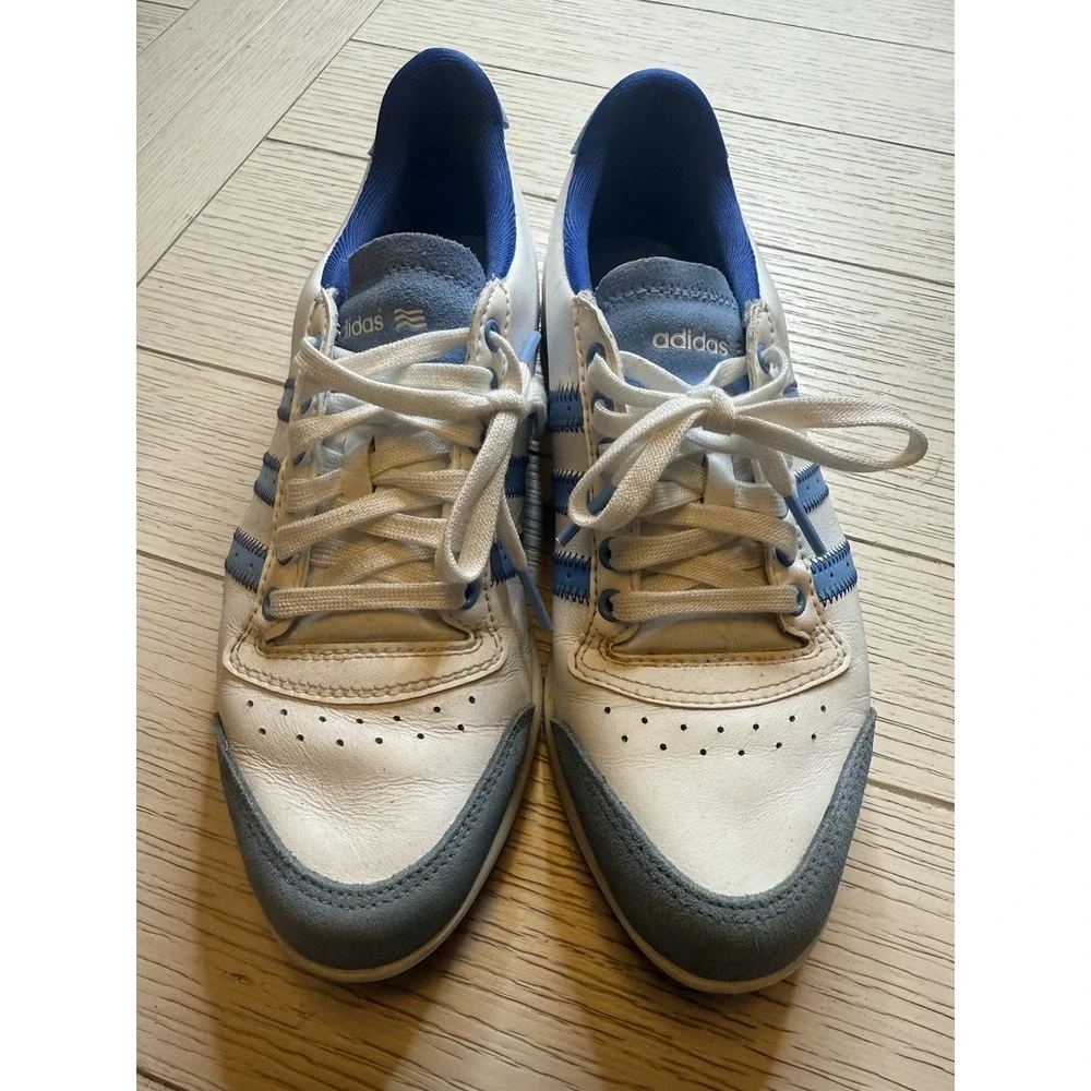 Women's  Adidas  Golf Shoes EVG 791003 Blue And‎ White Size 6.5 Spikeless